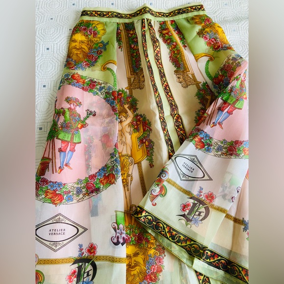 Versace Baroque Atelier skirt - one of a kind, no label, hand stitched - Picture 6 of 11